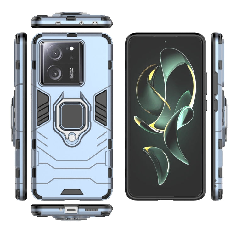 For Xiaomi Redmi K60 Ultra Shockproof PC + TPU Holder Phone Case(Navy Blue) - Xiaomi Cases by buy2fix | Online Shopping UK | buy2fix