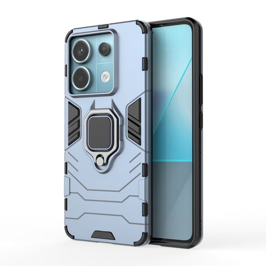 For Xiaomi Redmi Note 13 Pro Shockproof PC + TPU Holder Phone Case(Navy Blue) - Xiaomi Cases by buy2fix | Online Shopping UK | buy2fix