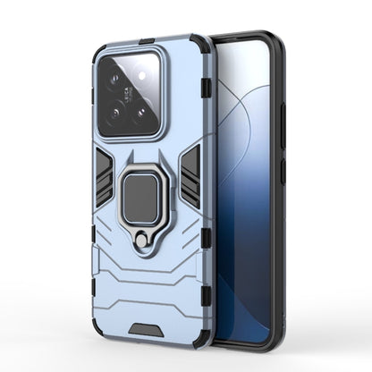 For Xiaomi 14 Shockproof PC + TPU Holder Phone Case(Navy Blue) - Xiaomi Cases by buy2fix | Online Shopping UK | buy2fix