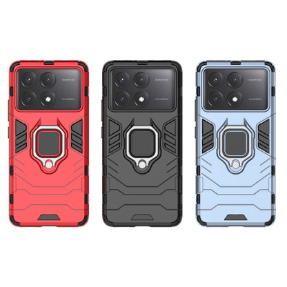 For Xiaomi Redmi K70E Shockproof PC + TPU Holder Phone Case(Red) - Xiaomi Cases by buy2fix | Online Shopping UK | buy2fix