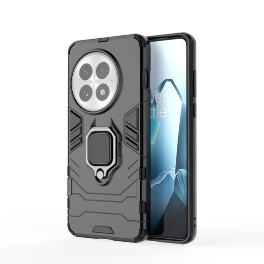 For OnePlus 13 5G Shockproof PC + TPU Holder Phone Case(Black) - OnePlus Cases by buy2fix | Online Shopping UK | buy2fix