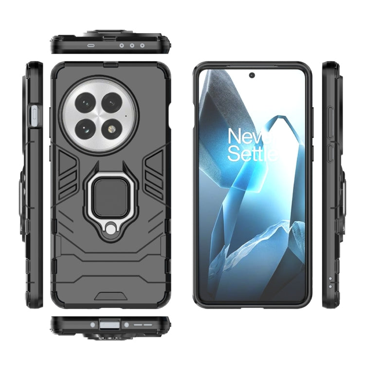 For OnePlus 13 5G Shockproof PC + TPU Holder Phone Case(Black) - OnePlus Cases by buy2fix | Online Shopping UK | buy2fix