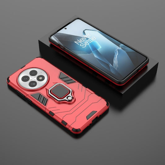 For OnePlus 13 5G Shockproof PC + TPU Holder Phone Case(Red) - OnePlus Cases by buy2fix | Online Shopping UK | buy2fix