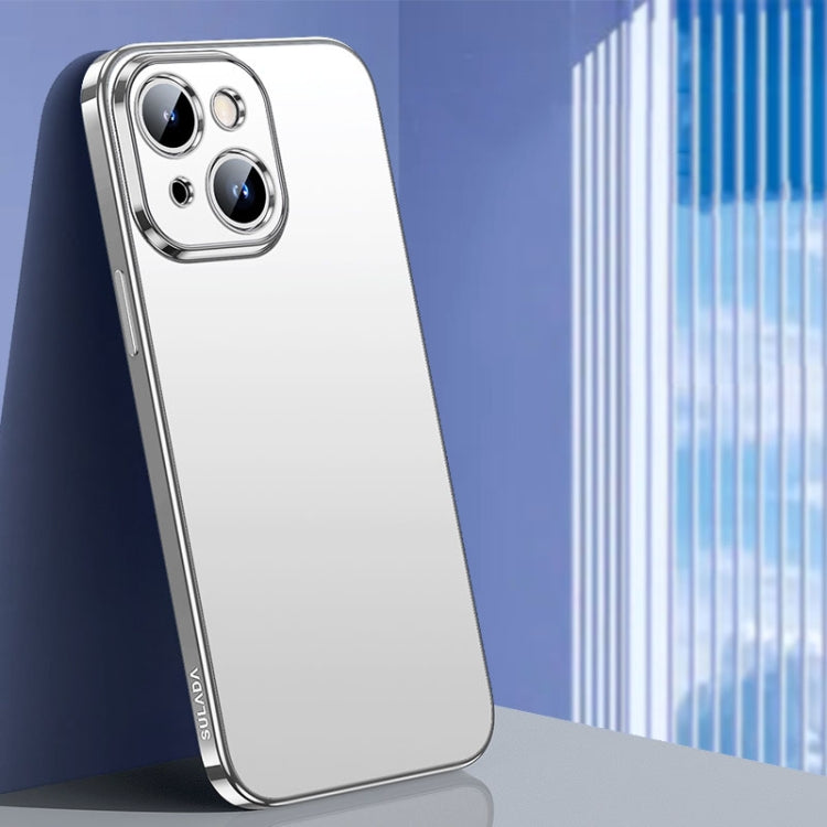 For iPhone 15 SULADA Electroplating Frosted TPU Phone Case(Silver) - iPhone 15 Cases by SULADA | Online Shopping UK | buy2fix