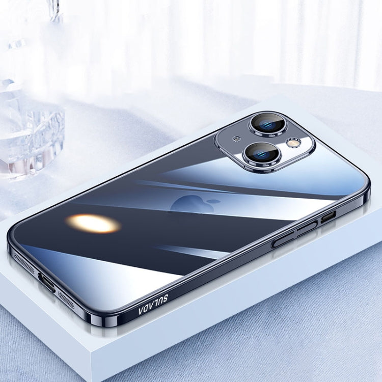 For iPhone 15 Plus SULADA JINGJIA Series Lens Protector PC Phone Case(Titanium Blue) - iPhone 15 Plus Cases by SULADA | Online Shopping UK | buy2fix