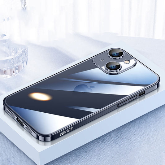 For iPhone 15 Plus SULADA JINGJIA Series Lens Protector PC Phone Case(Titanium Blue) - iPhone 15 Plus Cases by SULADA | Online Shopping UK | buy2fix