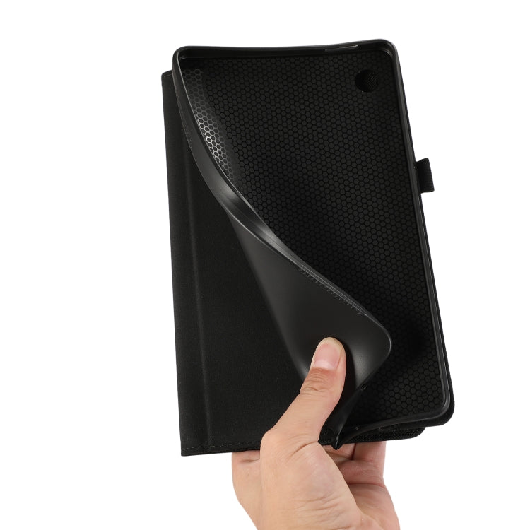 For Samsung Galaxy Tab A9 Fabric Texture Horizontal Flip Leather Tablet Case(Grey) - Other Galaxy Tab PC by buy2fix | Online Shopping UK | buy2fix