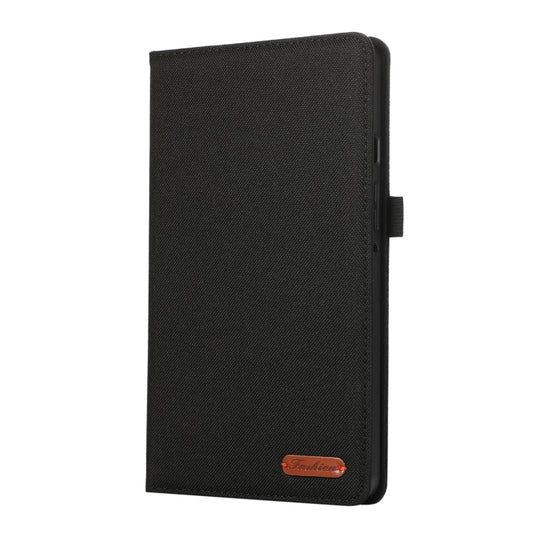 For Samsung Galaxy Tab A9+ Fabric Texture Horizontal Flip Leather Tablet Case(Black) - Other Galaxy Tab PC by buy2fix | Online Shopping UK | buy2fix