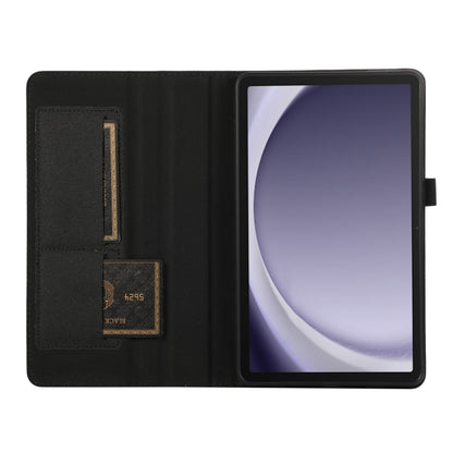 For Samsung Galaxy Tab A9+ Fabric Texture Horizontal Flip Leather Tablet Case(Black) - Other Galaxy Tab PC by buy2fix | Online Shopping UK | buy2fix
