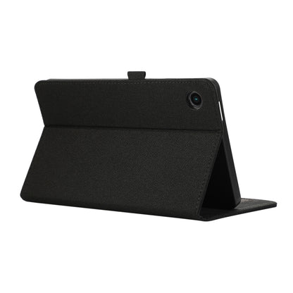 For Samsung Galaxy Tab A9+ Fabric Texture Horizontal Flip Leather Tablet Case(Black) - Other Galaxy Tab PC by buy2fix | Online Shopping UK | buy2fix