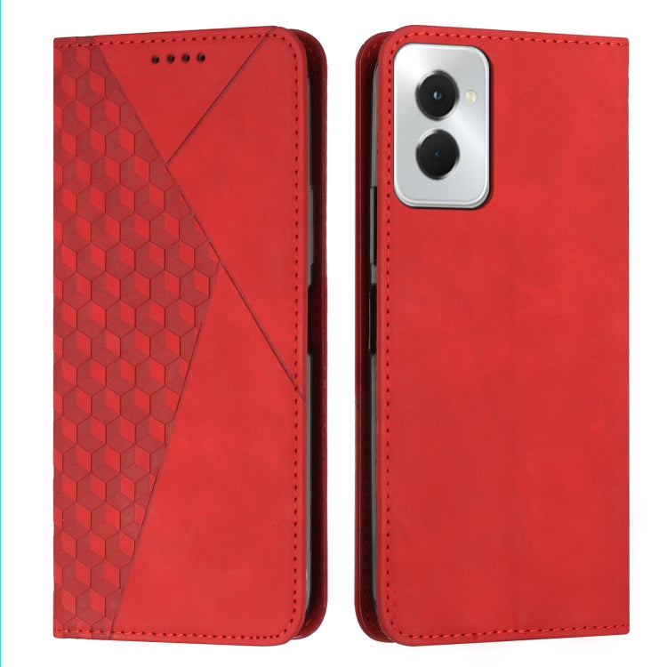 For Motorola Moto G Power 5G 2024 Diamond Splicing Skin Feel Magnetic Leather Phone Case(Red) by buy2fix