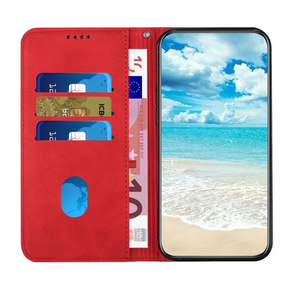 For Motorola Moto G Power 5G 2024 Diamond Splicing Skin Feel Magnetic Leather Phone Case(Red) by buy2fix