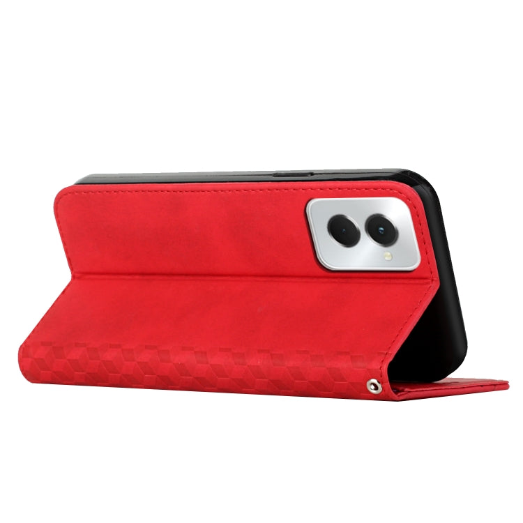 For Motorola Moto G Power 5G 2024 Diamond Splicing Skin Feel Magnetic Leather Phone Case(Red) by buy2fix