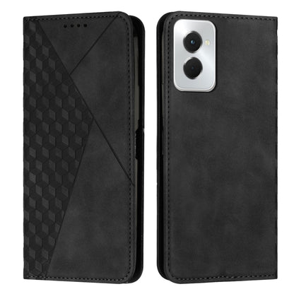 For Motorola Moto G Power 5G 2024 Diamond Splicing Skin Feel Magnetic Leather Phone Case(Black) by buy2fix