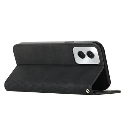For Motorola Moto G Power 5G 2024 Diamond Splicing Skin Feel Magnetic Leather Phone Case(Black) by buy2fix