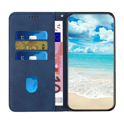 For Motorola Moto G Play 5G 2024 / G 5G 2024 Diamond Splicing Skin Feel Magnetic Leather Phone Case(Blue) by buy2fix