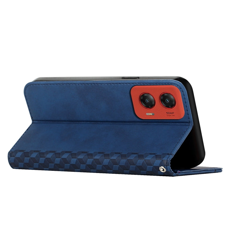 For Motorola Moto G Stylus 5G 2024 Diamond Splicing Skin Feel Magnetic Leather Phone Case(Blue) by buy2fix
