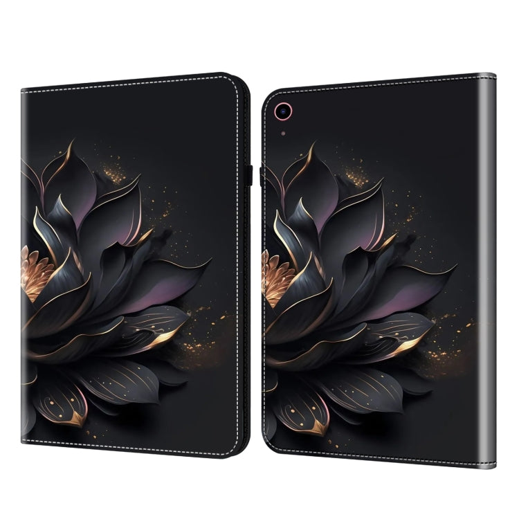For iPad 2025 / 2022 Crystal Texture Painted Leather Tablet Case(Purple Lotus) - iPad 2025 / 2022 Cases by buy2fix | Online Shopping UK | buy2fix