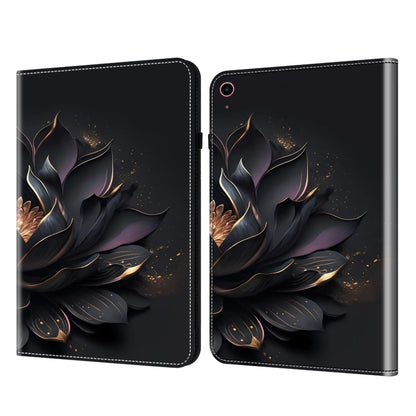 For iPad 2025 / 2022 Crystal Texture Painted Leather Tablet Case(Purple Lotus) - iPad 2025 / 2022 Cases by buy2fix | Online Shopping UK | buy2fix