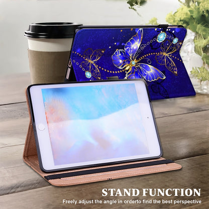 For iPad 2025 / 2022 Crystal Texture Painted Leather Tablet Case(Diamond Butterflies) - iPad 2025 / 2022 Cases by buy2fix | Online Shopping UK | buy2fix
