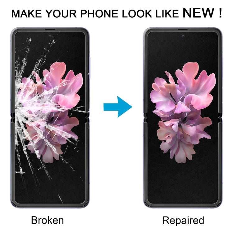 For Samsung Galaxy Z Flip SM-F700 LCD Screen Fold Film - Outer Glass Lens by buy2fix | Online Shopping UK | buy2fix
