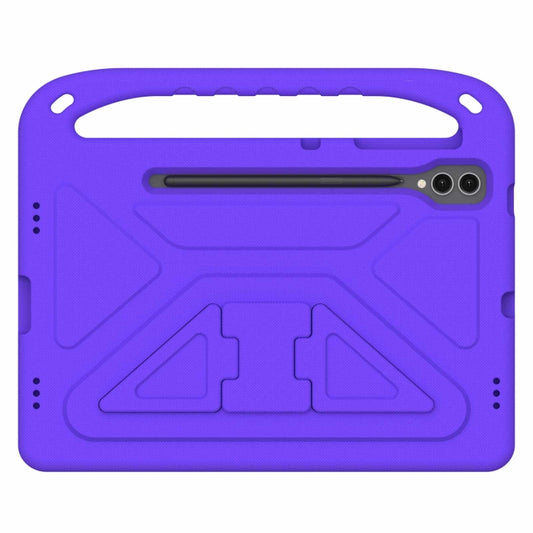 For Samsung Galaxy Tab S9+ Handle EVA Shockproof Tablet Case with Holder(Purple) - Galaxy Tab S9+ Cases by buy2fix | Online Shopping UK | buy2fix