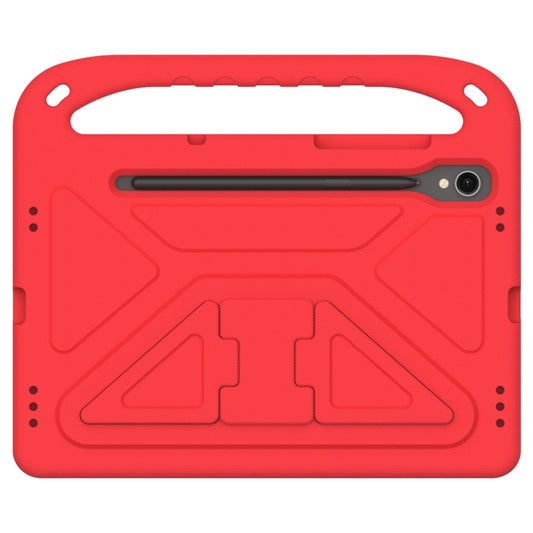 For Samsung Galaxy Tab S9 Handle EVA Shockproof Tablet Case with Holder(Red) - Galaxy Tab S9 Cases by buy2fix | Online Shopping UK | buy2fix