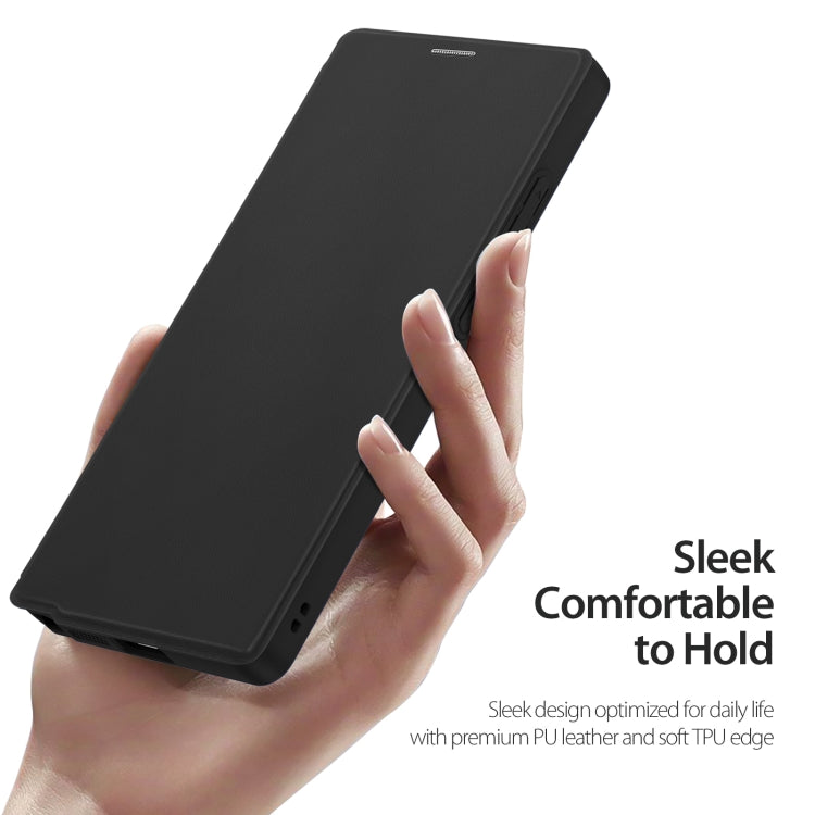 For Samsung Galaxy S25 Ultra 5G DUX DUCIS Skin X Pro Series Magsafe PC + TPU Phone Leather Case(Black) by DUX DUCIS