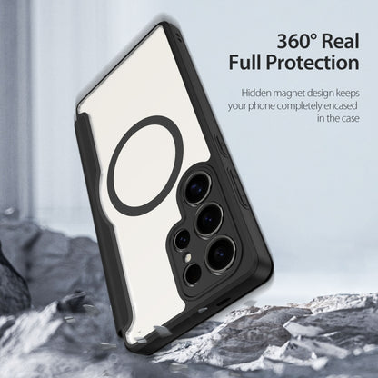 For Samsung Galaxy S25 Ultra 5G DUX DUCIS Skin X Pro Series Magsafe PC + TPU Phone Leather Case(Black) by DUX DUCIS