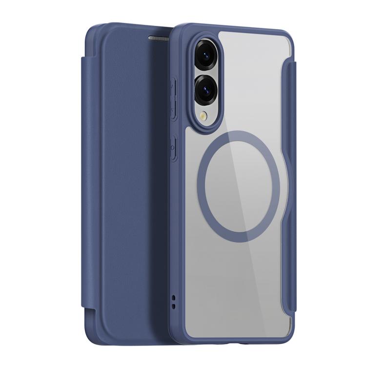 For Samsung Galaxy S25 Edge 5G DUX DUCIS Skin X Pro Series Magsafe PC + TPU Phone Leather Case(Blue) - Galaxy S25 Edge 5G Cases by DUX DUCIS | Online Shopping UK | buy2fix