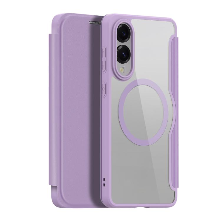 For Samsung Galaxy S25 Edge 5G DUX DUCIS Skin X Pro Series Magsafe PC + TPU Phone Leather Case(Purple) - Galaxy S25 Edge 5G Cases by DUX DUCIS | Online Shopping UK | buy2fix