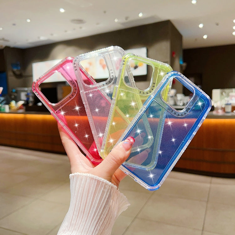 For iPhone 16 Plus Glitter Powder 3-in-1 TPU + PC Phone Case(Transparent) by buy2fix