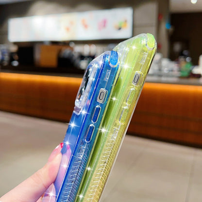 For iPhone 16 Pro Glitter Powder 3-in-1 TPU + PC Phone Case(Yellow) by buy2fix