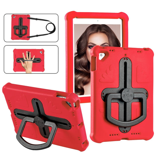 For iPad Air 2 / 9.7 2017 / 2018 Shield 360 Rotation Handle EVA Shockproof PC Tablet Case(Red Black) - iPad 9.7 (2018) & (2017) Cases by buy2fix | Online Shopping UK | buy2fix