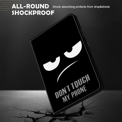 For Samsung Galaxy Tab A 10.1 2019 Crystal Texture Painted Leather Tablet Case(Dont Touch My Phone) by buy2fix