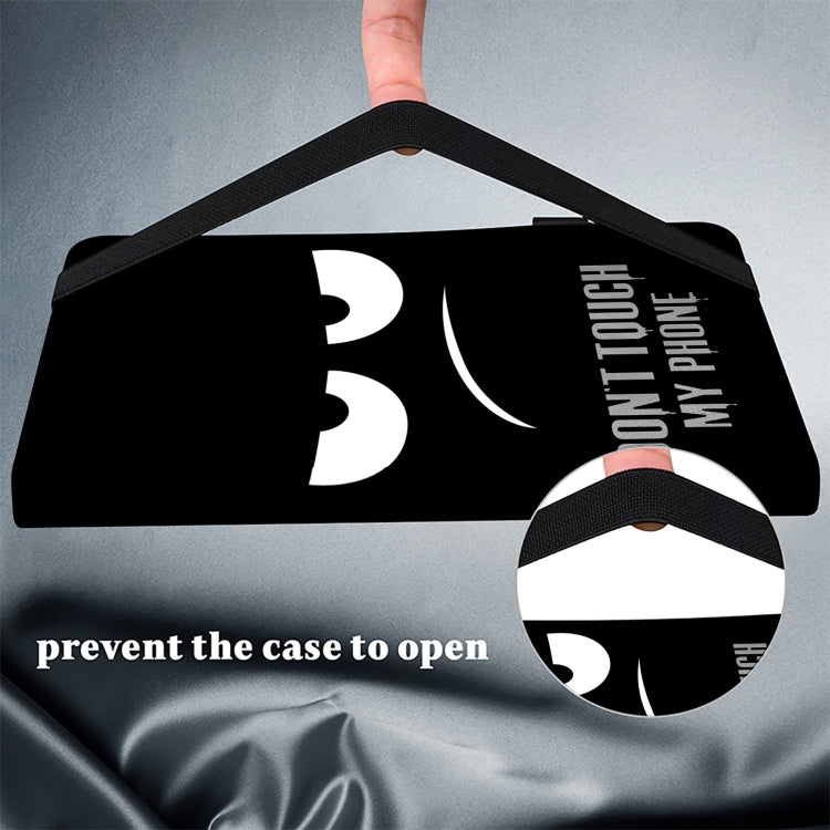 For Samsung Galaxy Tab A 10.1 2019 Crystal Texture Painted Leather Tablet Case(Dont Touch My Phone) by buy2fix