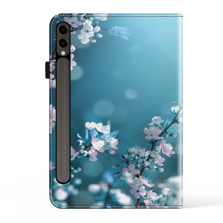 For Samsung Galaxy Tab S9+ / S9 FE+ Crystal Texture Painted Leather Tablet Case(Plum Bossom) by buy2fix