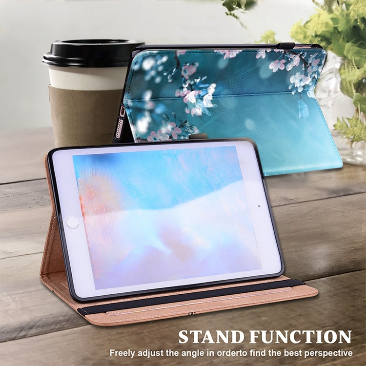 For Samsung Galaxy Tab S9+ / S9 FE+ Crystal Texture Painted Leather Tablet Case(Plum Bossom) by buy2fix