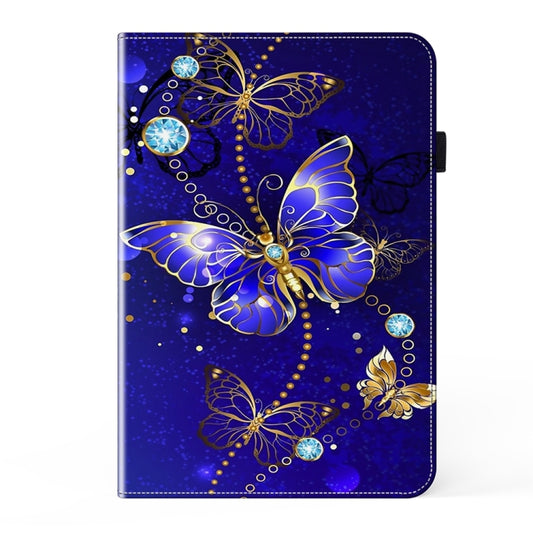 For Samsung Galaxy Tab S9+ / S9 FE+ Crystal Texture Painted Leather Tablet Case(Diamond Butterflies) by buy2fix