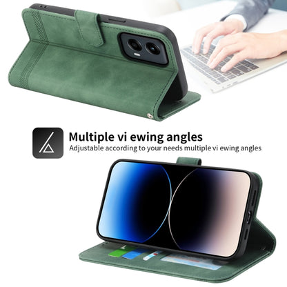 For Motorola Moto G Stylus 5G 2024 Dierfeng Dream Line TPU Hybrid PU Leather Phone Case(Green) by buy2fix