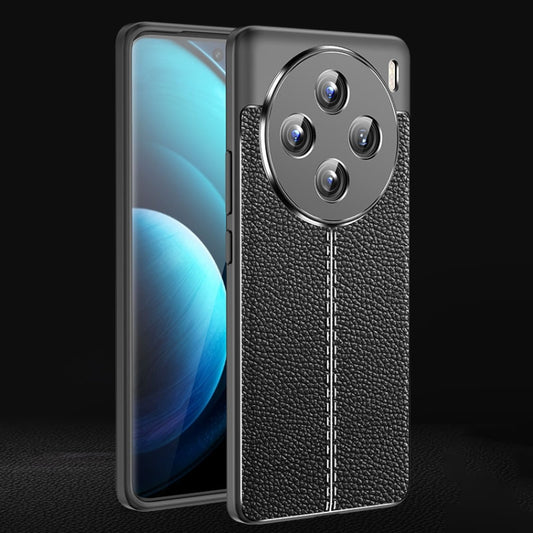For vivo X100 Litchi Texture Shockproof TPU Phone Case(Black) - vivo Cases by imak | Online Shopping UK | buy2fix