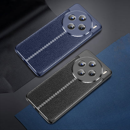 For vivo X100 Litchi Texture Shockproof TPU Phone Case(Blue) - vivo Cases by imak | Online Shopping UK | buy2fix