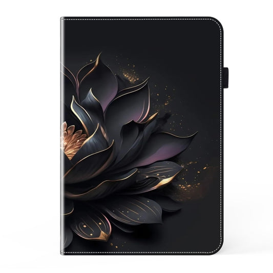 For Lenovo Tab M11 / Xiaoxin Pad 11 2024 Crystal Texture Painted Leather Tablet Case(Purple Lotus) - Lenovo by buy2fix | Online Shopping UK | buy2fix