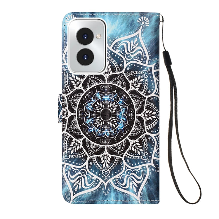 For Motorola Moto G Power 5G 2024 Colored Drawing Pattern Plain Weave Leather Phone Case(Undersea Mandala) by buy2fix