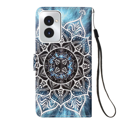 For Motorola Moto G Power 5G 2024 Colored Drawing Pattern Plain Weave Leather Phone Case(Undersea Mandala) by buy2fix