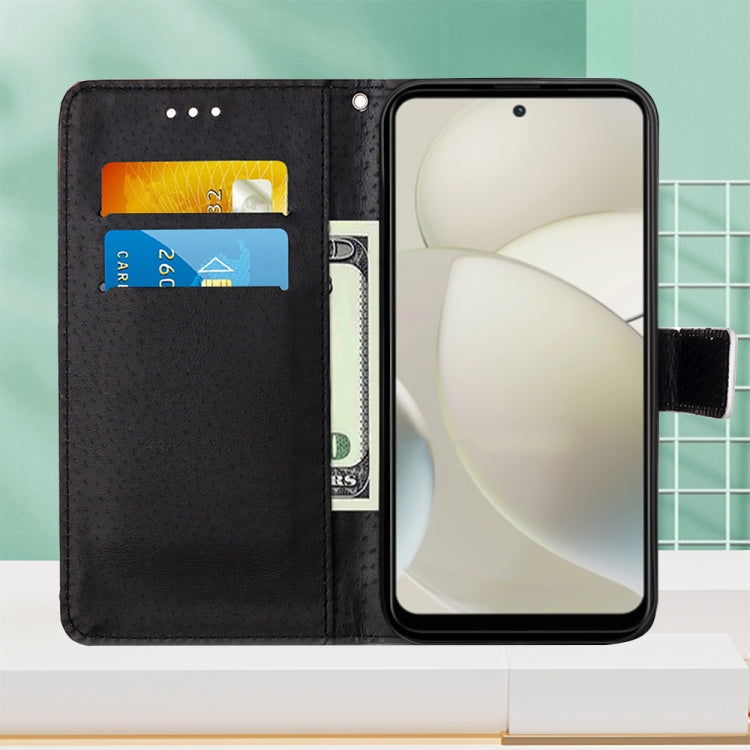 For Motorola Moto G Power 5G 2024 Colored Drawing Pattern Plain Weave Leather Phone Case(Cats And Tigers) by buy2fix