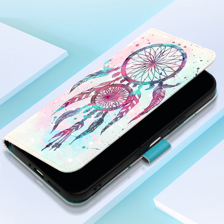 For Motorola Moto G Play 4G 2024 3D Painting Horizontal Flip Leather Phone Case(Color Drop Wind Chimes) by buy2fix