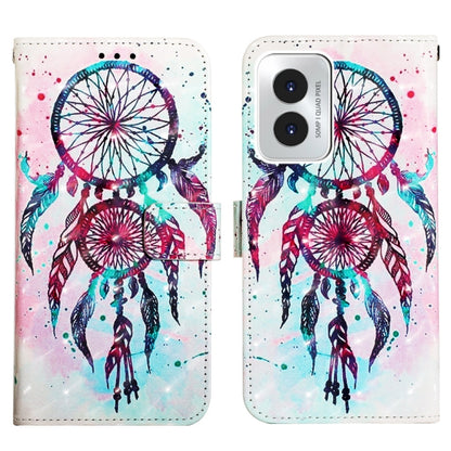 For Motorola Moto G Play 4G 2024 3D Painting Horizontal Flip Leather Phone Case(Color Drop Wind Chimes) by buy2fix