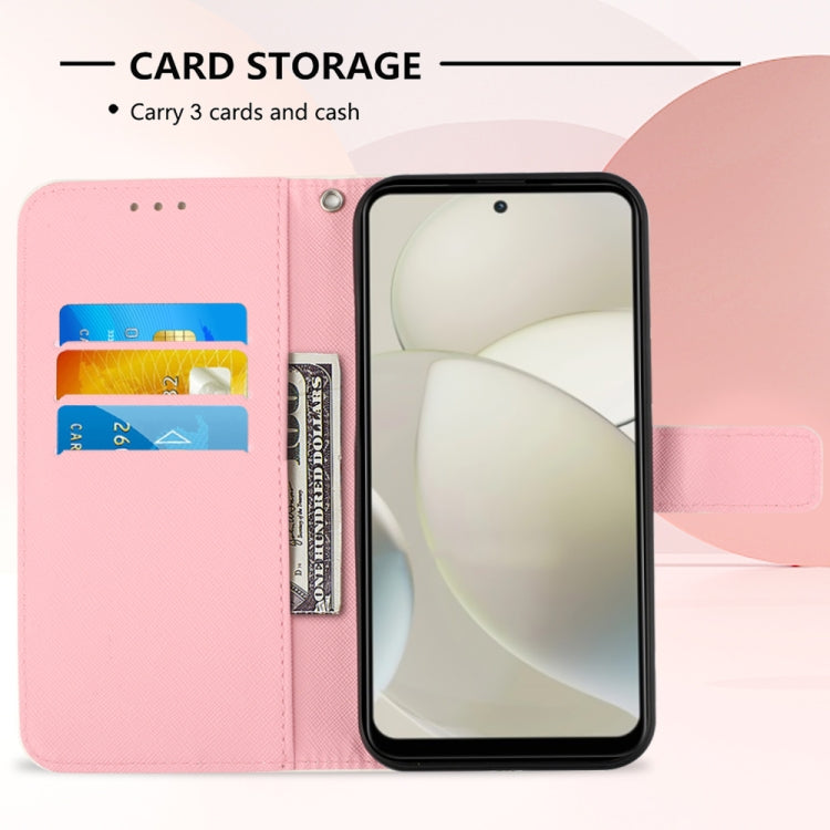 For Motorola Moto G Power 5G 2024 3D Painting Horizontal Flip Leather Phone Case(Rose Butterfly) by buy2fix