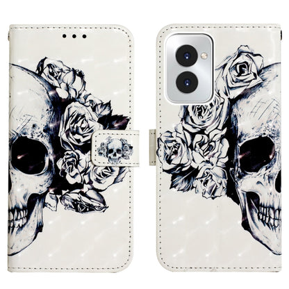 For Motorola Moto G Power 5G 2024 3D Painting Horizontal Flip Leather Phone Case(Skull) by buy2fix